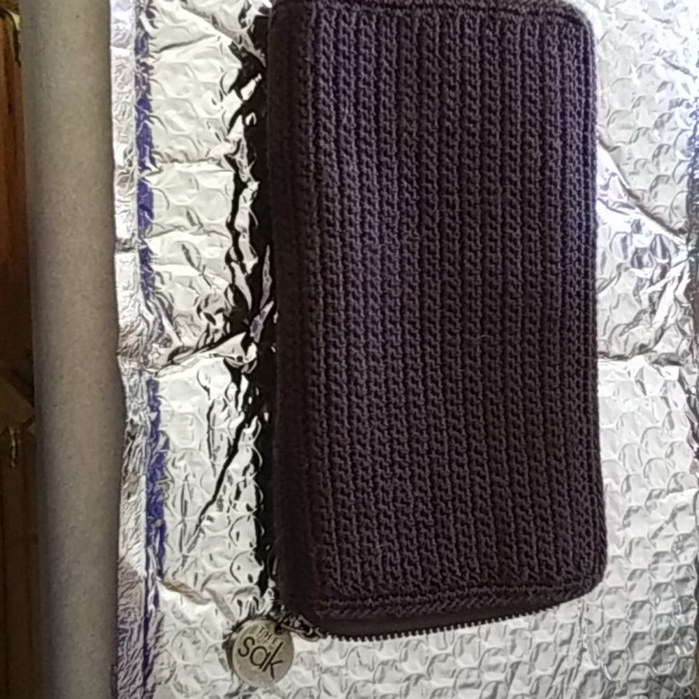 The Sak Crochet Brown Wallet